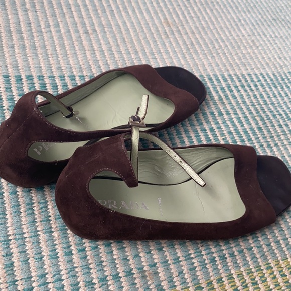 PRADA Sandals ankle wrapped. Read description! - Picture 6 of 9